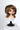 Doll wig [Style: A75] Gloss Chocolat Brown B027